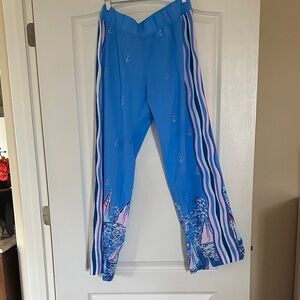 Lilly Pulitzer Blue Pink Striped Nautical Pants